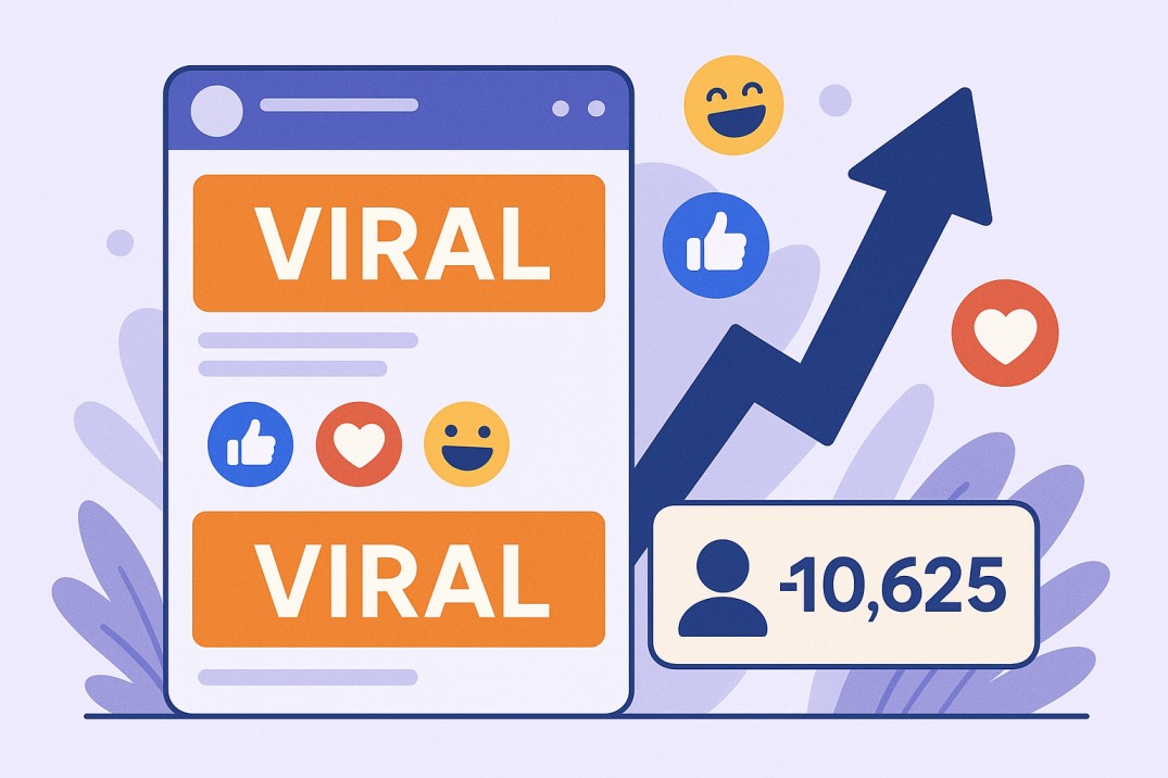 Viral social media growth